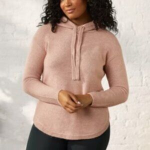 UpWest Curved Hem Sweater Hoodie